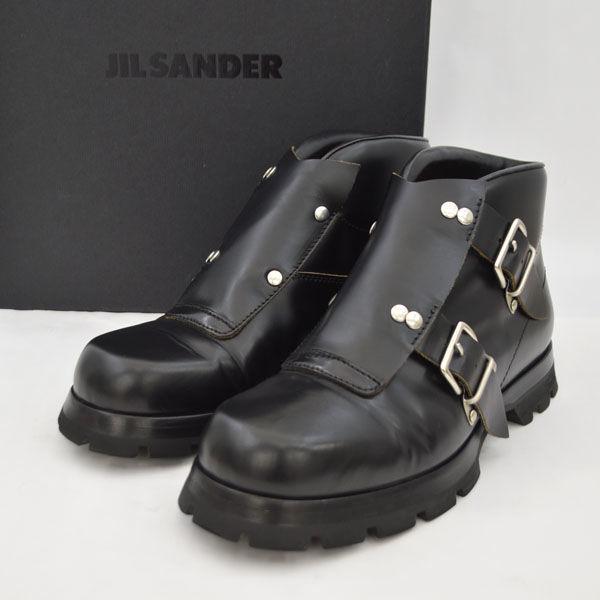 JIL SANDER / ジル サンダー  2020-21AW/ショートブーツ/モンクストラップ/レザー/ブラック/40 JI35504A 015UGO-TR メンズ 中古｜shop-archery｜09