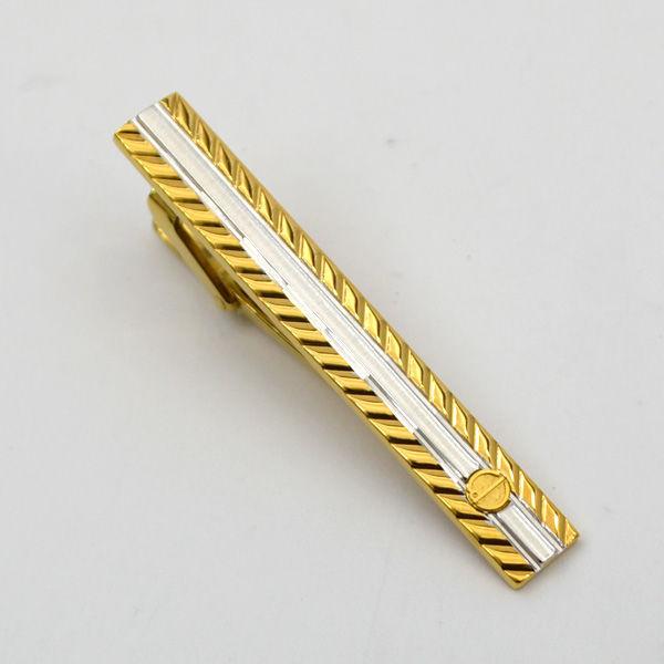 Dunhill ダンヒル ネクタイピン Dロゴ コンビ シルバー ゴールド スーツアクセ ブランド 中古 ランキング総合1位