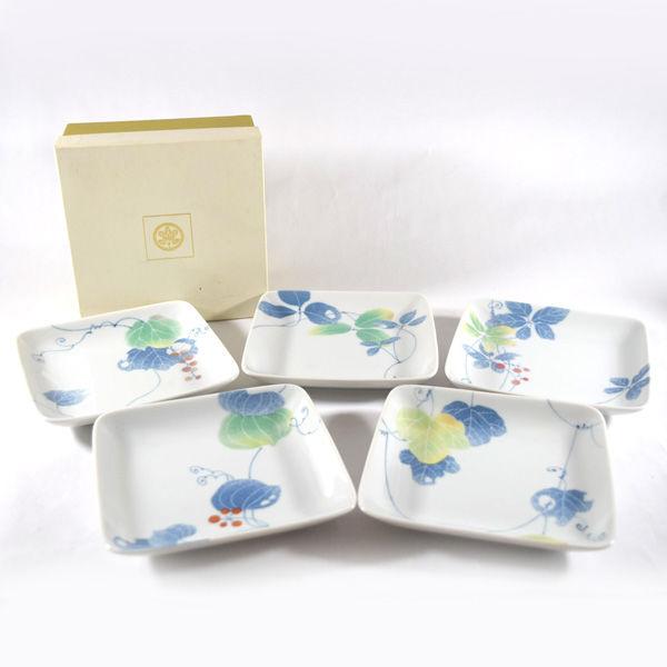 たち吉 和食器たち吉/こずえ 角皿揃 (5枚組) 209-8002
