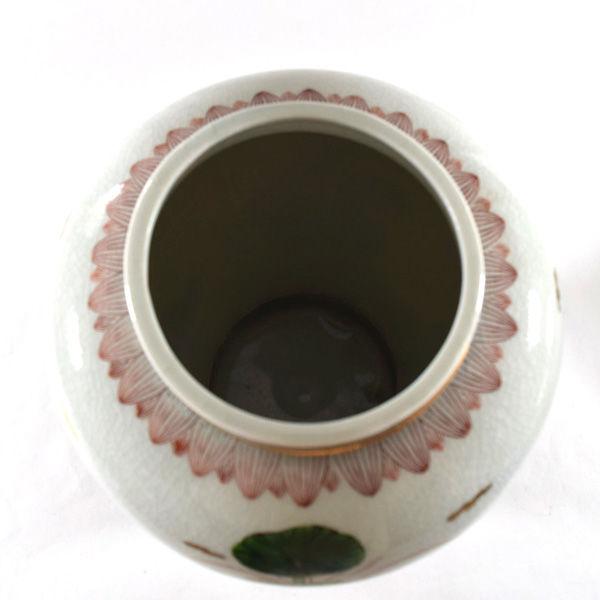九谷焼 角福 花器九谷焼/蓮絵 花鳥花瓶 ギフト 中古 : ARCHERY - 通販