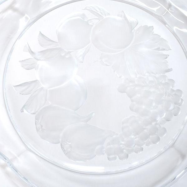 HOYA ガラスHOYA/レリーフ クリスタル大皿 CDS306I ギフト 未使用 