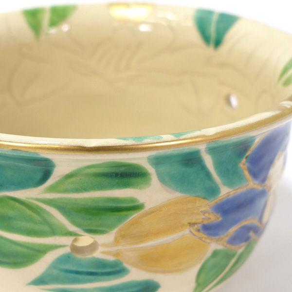 たち吉 清水焼 和食器たち吉/清水焼 透かし色彩菓子器 ギフト 未使用