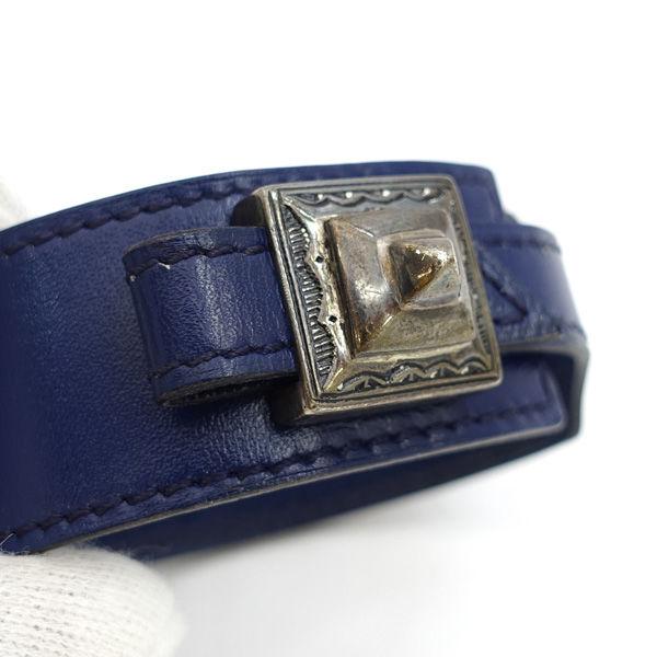 即買OK エルメス HERMES トゥアレグ レザー シルバー ブレス 即買OK エルメス HERMES トゥアレグ レザー シルバー ブレス