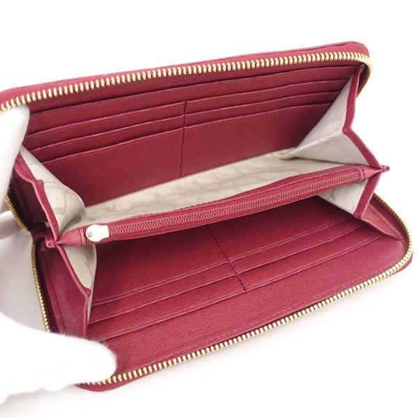 FURLA / フルラ ラウンドファスナー長財布/レザー/レッド 755244 