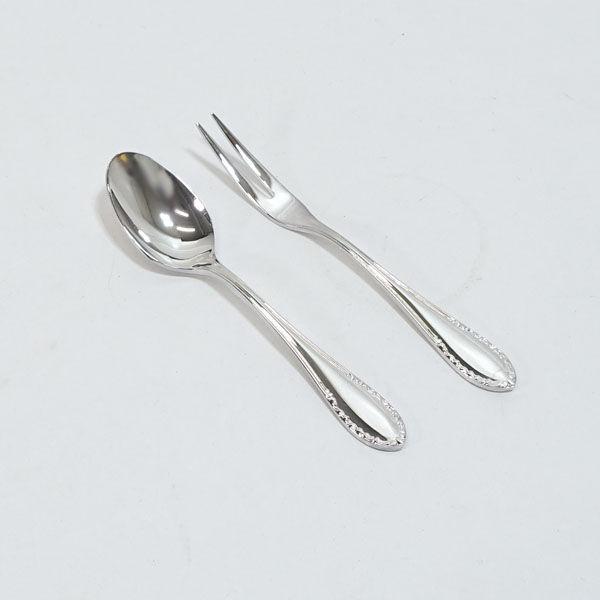 LUCKY WOOD / 小林工業 ◆【カトラリー】ラッキーウッド/銀仕上 スプーン&フォーク(10P) すまい 雑貨 工芸品 ギフト【未使用】 [0220469837] LUCKY WOOD / 小林工業 カトラリーラッキーウッド/銀仕上 スプーン