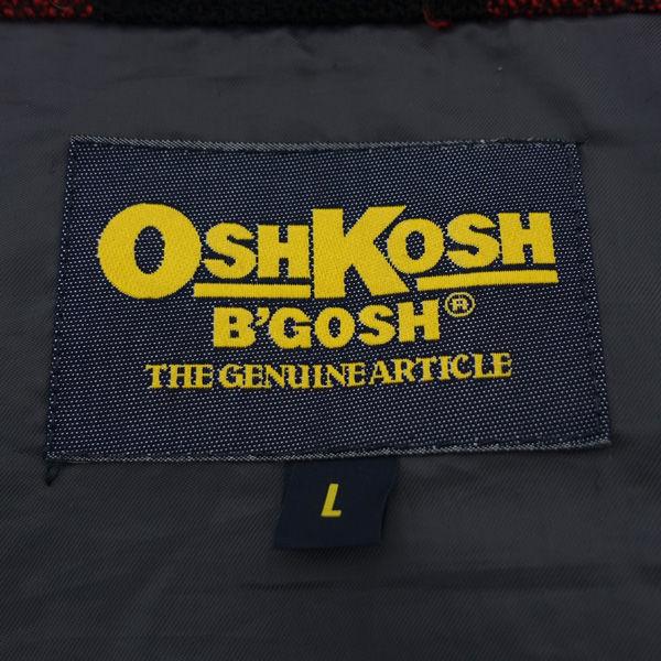 OSHKOSH BGOSH  / オシュコシュ  ジップアップジャケット/チェック柄/レッド×ブラック/サイズL 766-5000 メンズ 中古｜shop-archery｜09