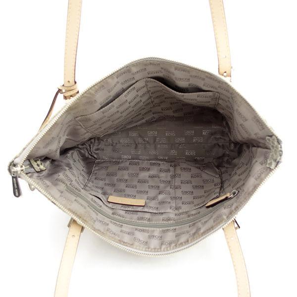 MICHAEL KORS（マイケルコース） トートバッグ/パイソン型押し/グレー 