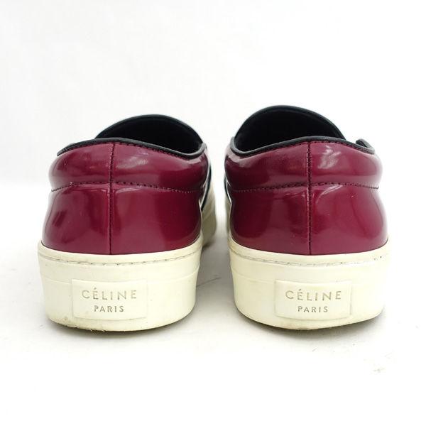 CELINE / セリーヌ スリッポン エナメル ローカットスニーカー 