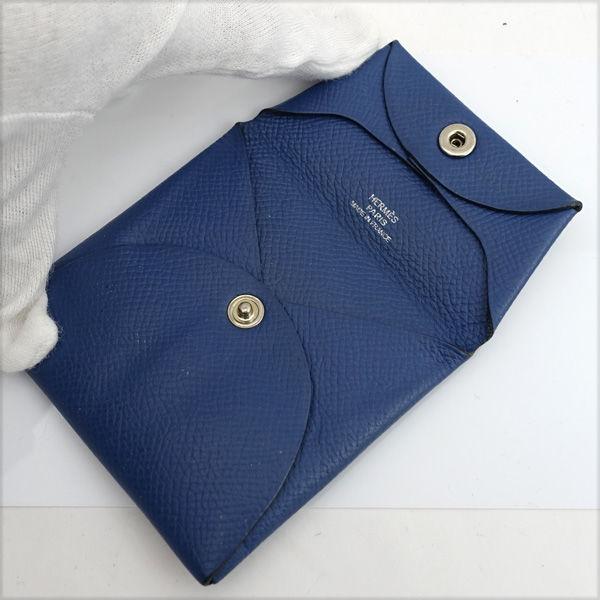 HERMES（エルメス） バスティア コインケース X刻印 2016年 ブルー