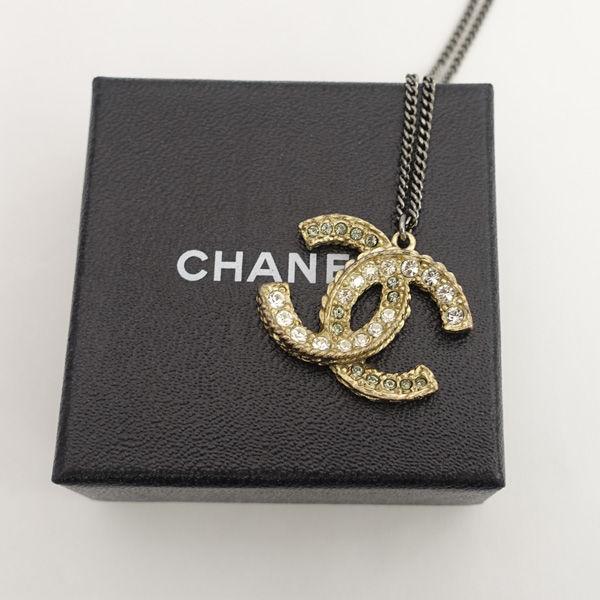 CHANEL / シャネル A12 ラインストーン ココマークネックレス CHANEL / シャネル A12 ラインストーン ココマークネックレス