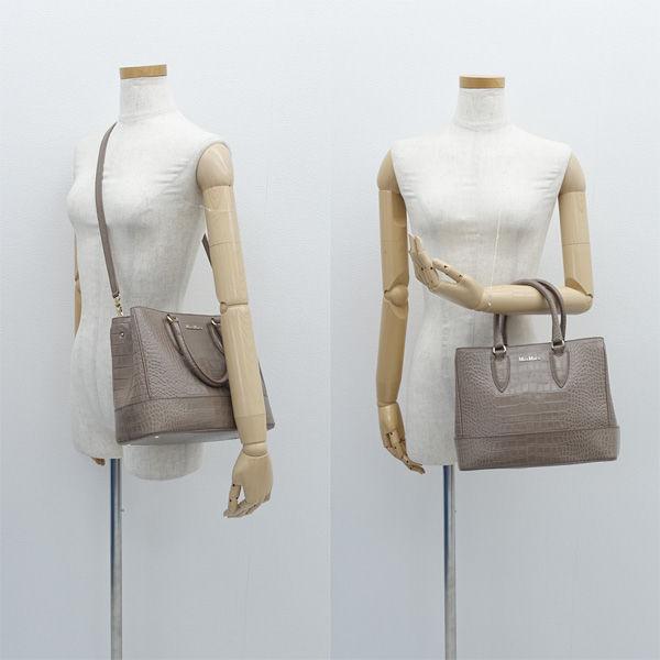 Max Mara / マックスマーラ 2wayバッグ/牛革/クロコ型押し 14-51 Max Mara / マックスマーラ 2wayバッグ/牛革/クロコ型押し 14-51