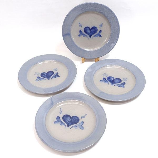 ROWEPOTTERY WORKS ◆【洋食器】ローポタリー/ハート プレート(4枚組) 雑貨 アンティーク コレクション ギフト【中古】 [0220487561] ROWEPOTTERY WORKS 洋食器ローポタリー/ハート プレート(4枚組) ギフト