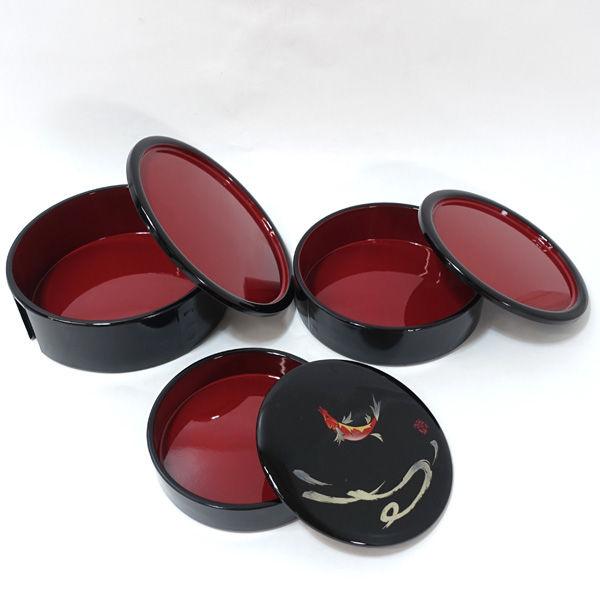 やまもとカンサイのZEN 漆器 重箱 3コンパートメント未使用品 山本寛斎 漆器山本寛斎/ZEN 手提入子 三段重 011 ギフト 未使用