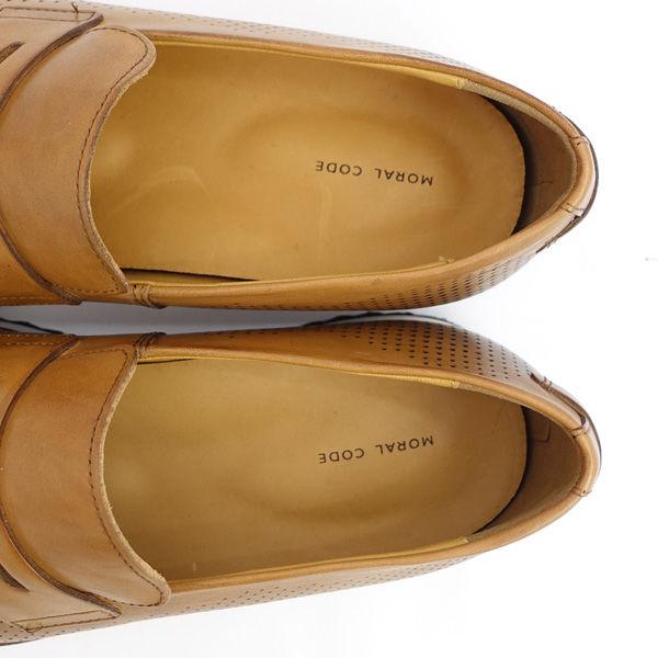 MORAL CODE モラルコード ◆ローファー/Nick Loafer/スリッポン/レザー/ブラウン/サイズ8 【メンズ/MEN/男性/ボーイズ/紳士】【靴/クツ/シューズ/SHOES】 メンズファッション【中古】 [0220488088] MORAL CODE / モラルコード ローファー/Nick Loafer/スリッポン/レザー