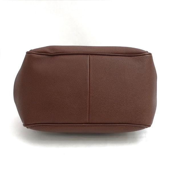 BVLGARI / ブルガリ ◆ロゴ MAEBEA トートバッグ レザー ブラウン ブランド【バッグ/バック/BAG/鞄/カバン】 【中古】 BVLGARI（ブルガリ） ロゴ MAEBEA トートバッグ レザー ブラウン