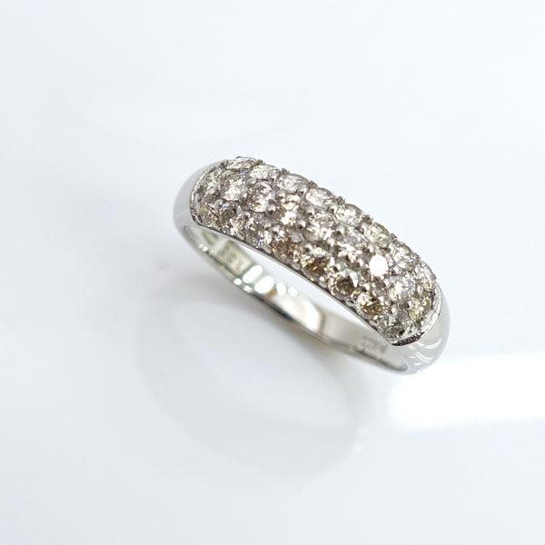 Pt900 リング 指輪 パヴェダイヤ 1.0ct 17号 ブランド 中古