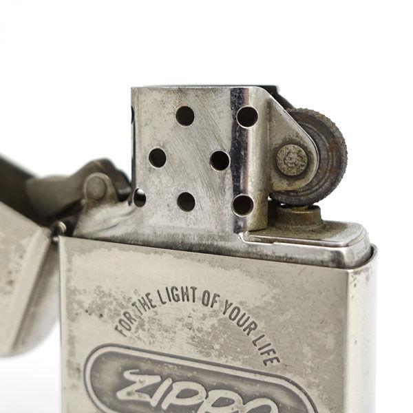 Zippo / ジッポ オイルライター/ロゴ/筆記体/1989年製/シルバー メンズ