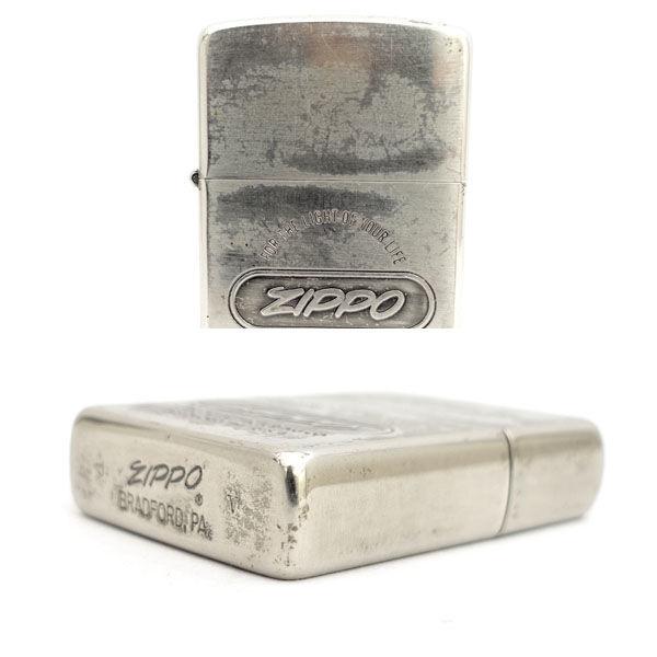 Zippo / ジッポ オイルライター/ロゴ/筆記体/1989年製/シルバー メンズ