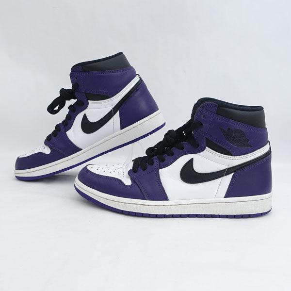 靴/シューズ NIKE / ナイキ ◇JORDAN 1 RETRO HIGH OG COURT/パープル