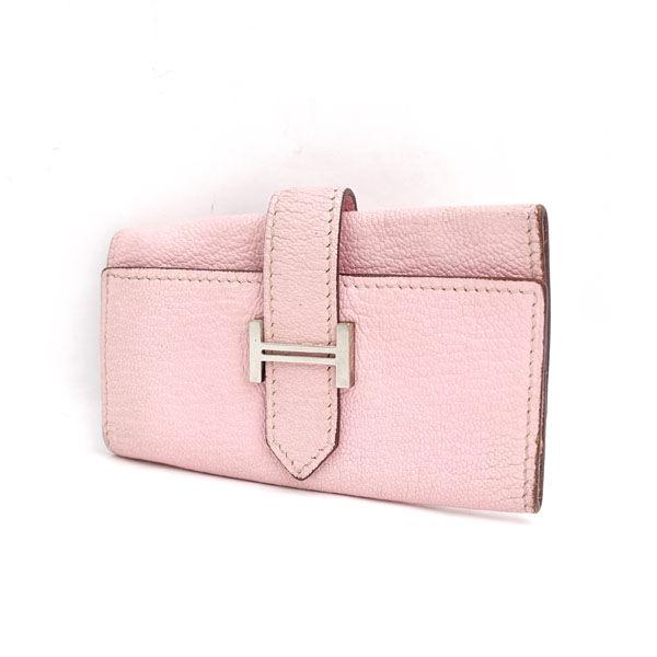 正規品☆エルメス ベアン キーケース シルバー金具 クリームピンク系 HERMES（エルメス） 4連キーケース ベアン ピンク シルバー金具 T刻印