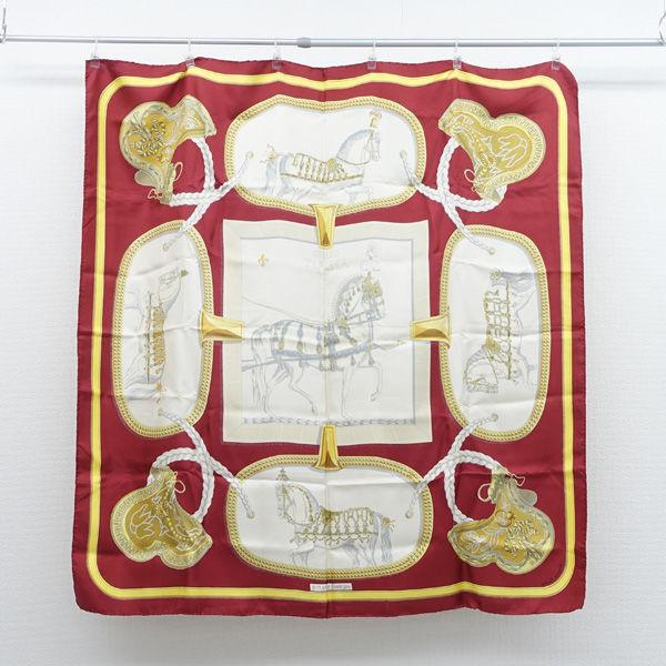 HERMES（エルメス） カレ90 GRAND APPARAT 盛装の馬 スカーフ ブランド