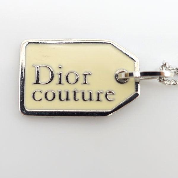 Dior / ディオール Dior couture ロゴ ブレスレット ベージュ シルバー 