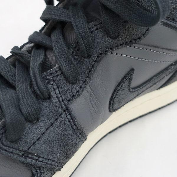 NIKE / ナイキ ◆WMNS AIR JORDAN 1 MID/ディストレスト/グレイ/23．5ｃｍ レディース 【靴/クツ/シューズ/SHOES】 【中古】 NIKE（ナイキ） WMNS AIR JORDAN 1 MID/ディストレスト/グレイ/23．5cm