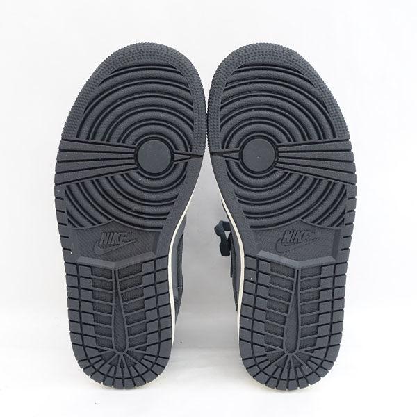 NIKE（ナイキ） WMNS AIR JORDAN 1 MID/ディストレスト/グレイ/23．5cm