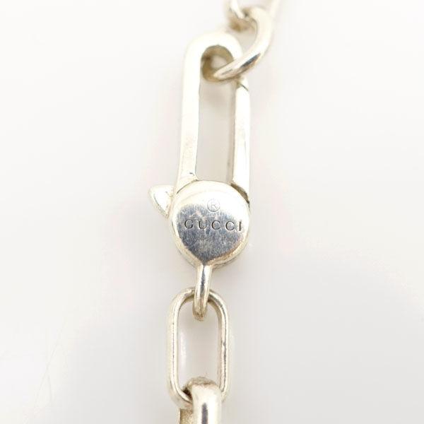 美品　gucci インターロッキングg  ダブル　ネックレス　シルバー　925 GUCCI / グッチ インターロッキングG ダブルG ネックレス SILVER