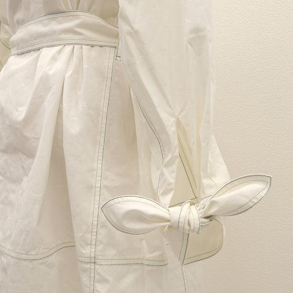 MAISON KITSUNE / メゾンキツネ シャツワンピース/総柄/ロゴ/ホワイト