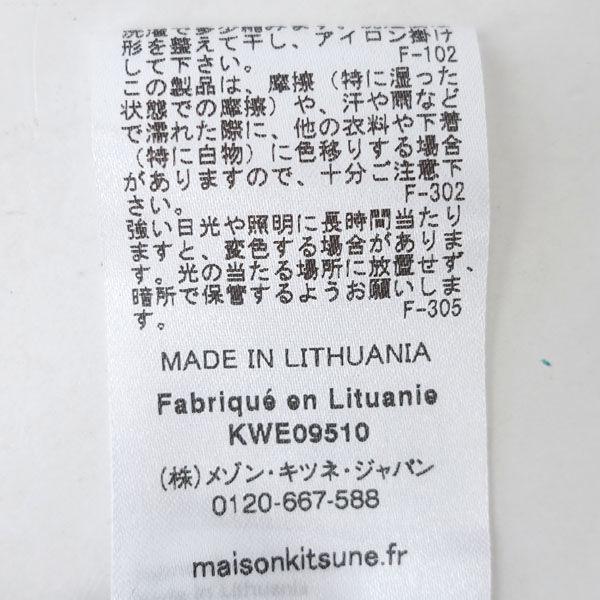 MAISON KITSUNE / メゾンキツネ シャツワンピース/総柄/ロゴ/ホワイト