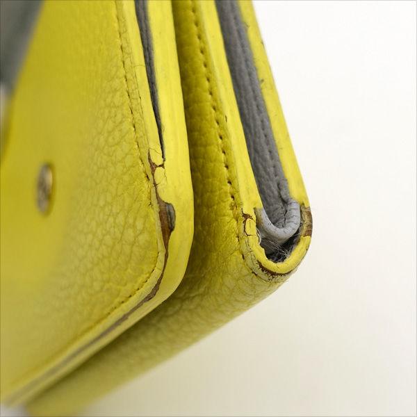 PELLE MORBIDA / ペッレモルビダ ◆三つ折り財布/コンパクト/レザー/イエロー 【財布/サイフ/ウォレット/wallet/】 レディースファッション【中古】 [0220501993] PELLE MORBIDA / ペッレモルビダ 三つ折り財布/コンパクト/レザー