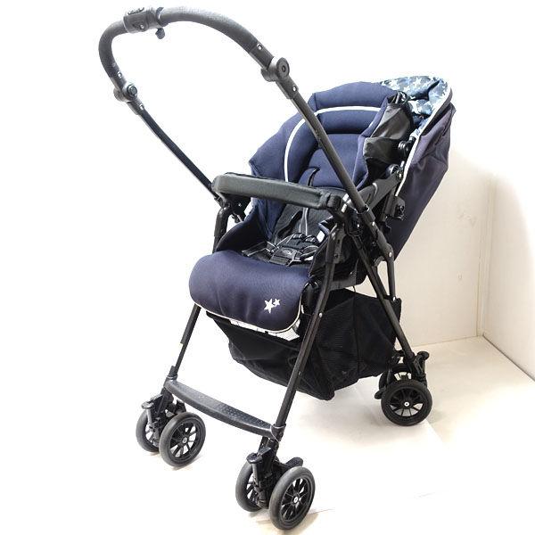 西松屋 ベビーカー ショッピングデコット4cas ネイビースター 子供用品