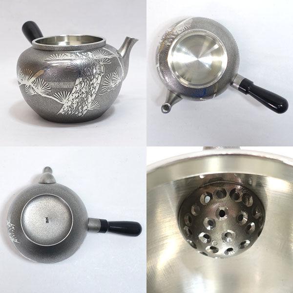 乾茂號造　錫製　茶器セット 大阪錫器 乾茂號造 茶道具大阪錫器 乾茂號造/本錫製 茶器揃 ギフト 未