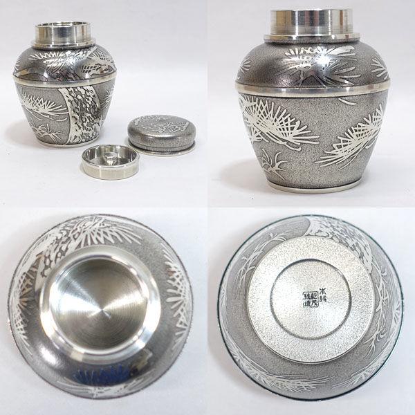 大阪錫器 乾茂號造 茶道具大阪錫器 乾茂號造/本錫製 茶器揃 ギフト 未