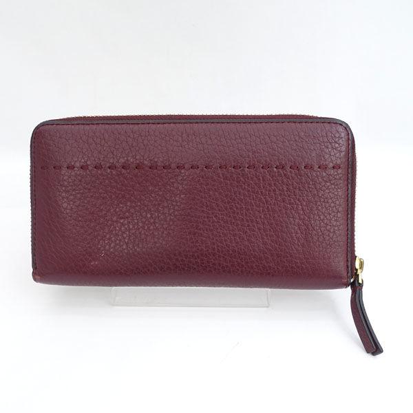 TORY BURCH（トリーバーチ） ラウンドファスナー長財布 ロゴ レザー 