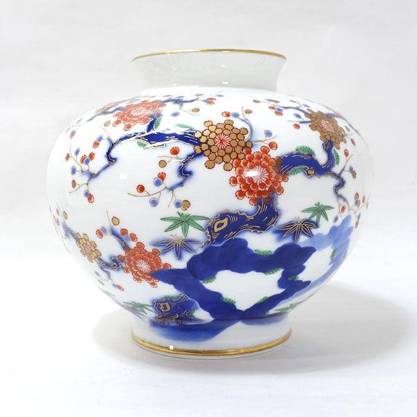深川製磁 花器深川製磁/色絵老梅 花瓶 ギフト 中古 : ARCHERY - 通販