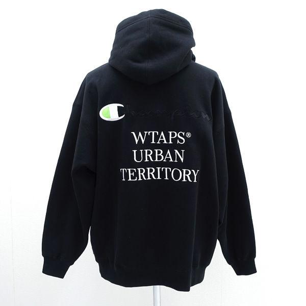 WTAPS × Champion アカデミー フーデット/パーカー/ブラック WTAPS × Champion アカデミー フーデット/パーカー/ブラック