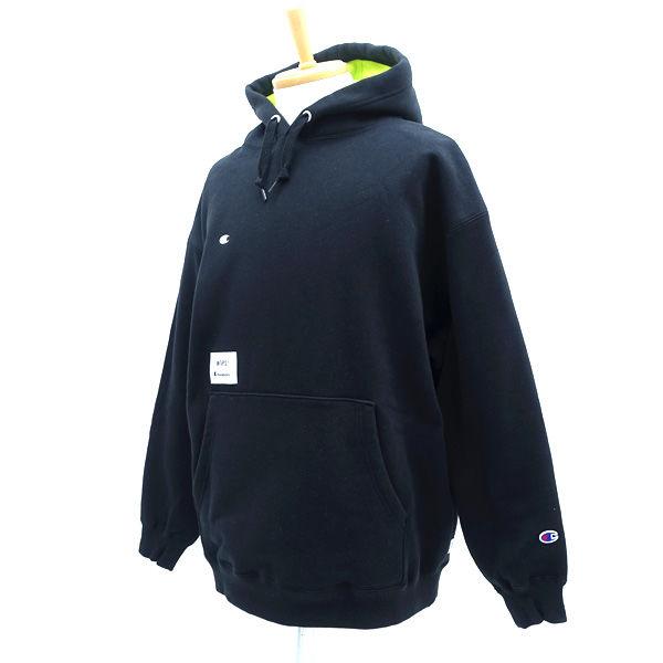 WTAPS × Champion アカデミー フーデット/パーカー/ブラック WTAPS × Champion アカデミー フーデット/パーカー/ブラック