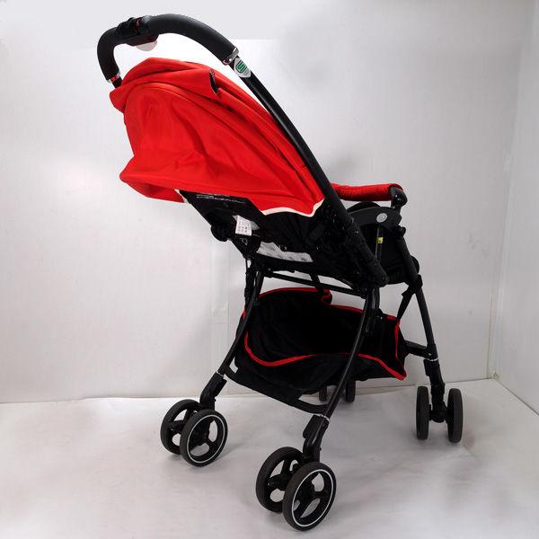 Aprica ベビーカー ラクーナ デュアル 赤 × ストライプ 中古（枚方市・八幡市で引き取り希望） アップリカ（Aprica） ラクーナエアーAB ストライプレッドRD 2052958