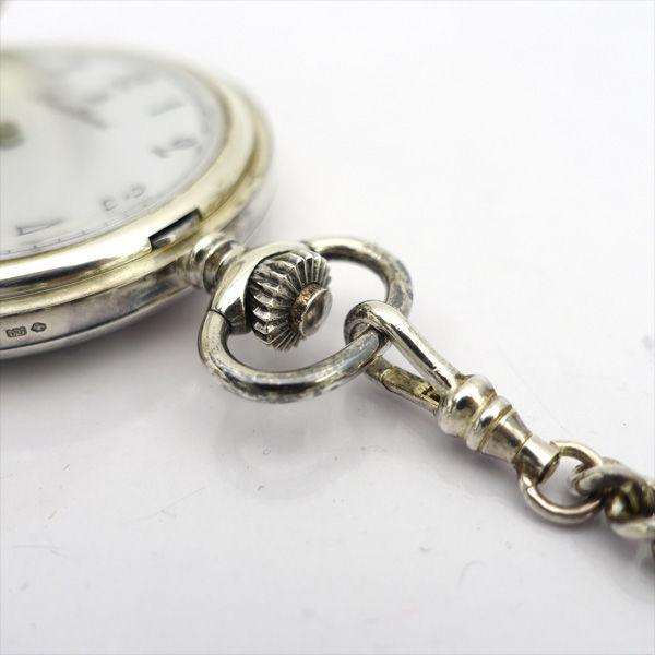 貴重 美品 Louis Erard ルイエラール 懐中時計 ポケットウォッチ 白 LOUIS ERARD（ルイ・エラール） Los Erard 懐中時計 手巻き 925 銀製