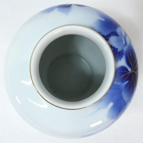 深川製磁 花器深川製磁/金彩染葡萄絵 花瓶 ギフト 中古 : ARCHERY