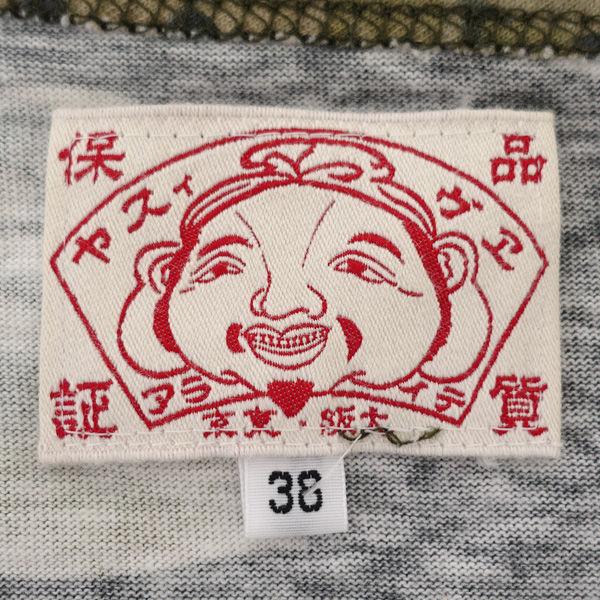 EVISU（エヴィス） 長袖Tシャツ/七分袖/総柄/花柄/グレー/サイズ38 