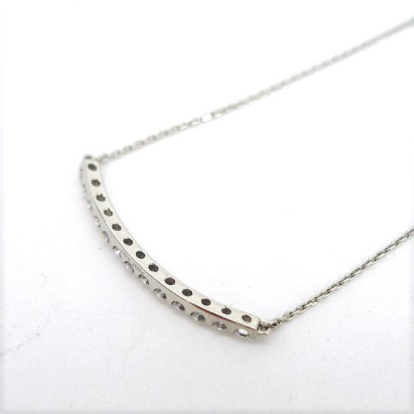 Pt900/850 ライン ネックレス ダイヤ 0.501ct アジャスター付き 