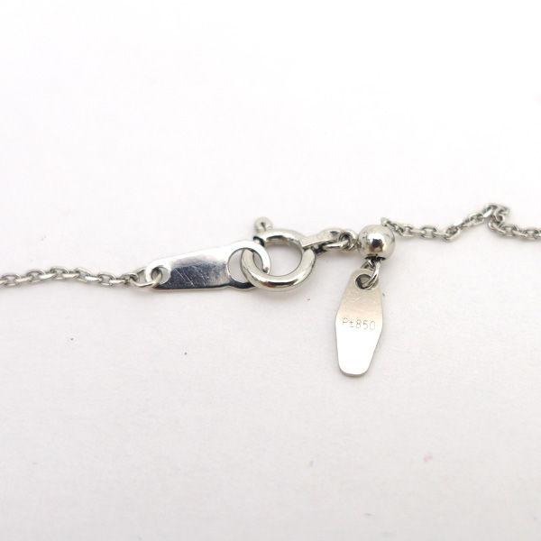 Pt900/850 ライン ネックレス ダイヤ 0.501ct アジャスター付き 