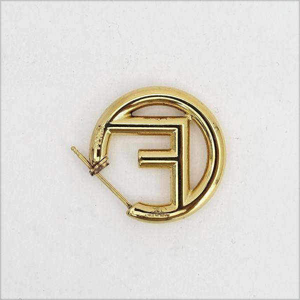 FENDI（フェンディ） エフイズ Fロゴ ゴールド ピアス 両耳 ブランド
