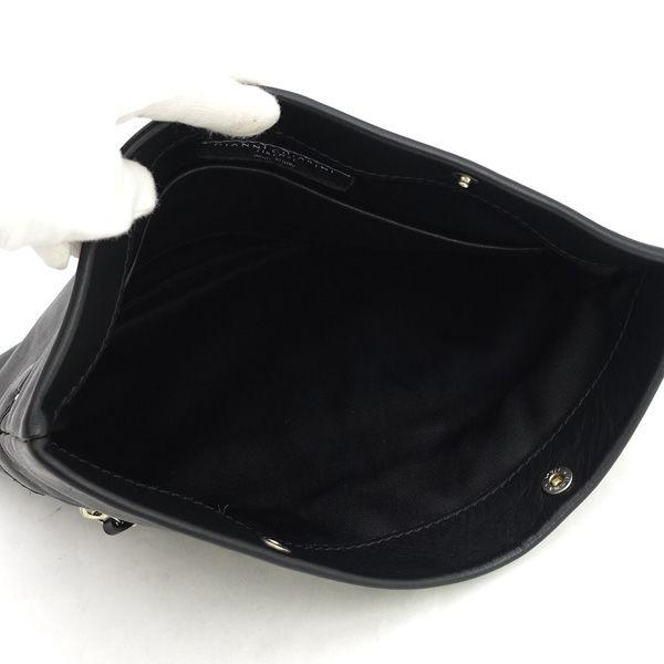 GIANNICHIARINI 黒 レザー ジャンニキャリーニ　クラッチバッグ GIANNI CHIARINI / ジャンニ キアリーニ クラッチバッグ/折りたたみ
