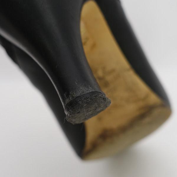 Repetto レペット サイドゴアブーツ 黒 37.5 本革 ヒール repetto（レペット） ショートブーツ/ハイヒール/サイドゴア/ブラック