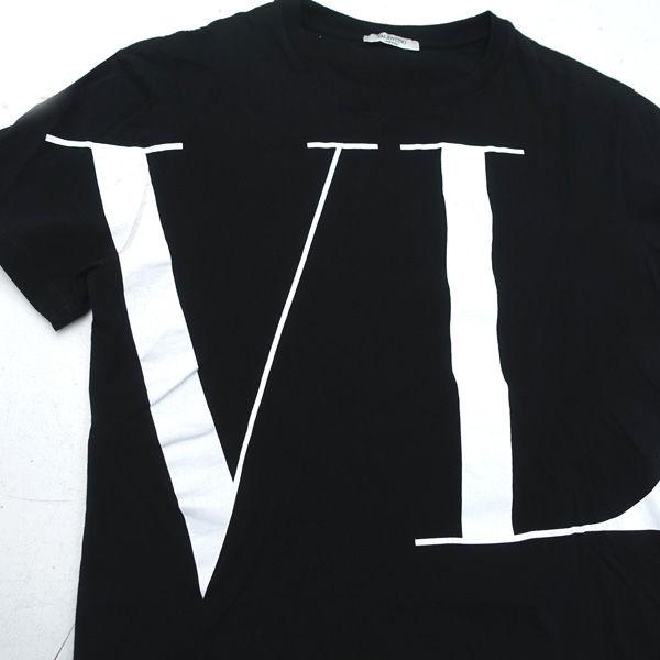 VALENTINO（ヴァレンティノ） Tシャツ/VLTN 両面ロゴ/ブラック/サイズS