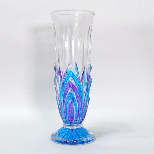 SOGA GLASS 花器曽我ガラス/ロマンセット(灰皿・フラワーベース) F